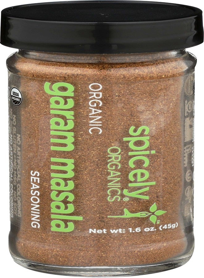 SPICELY Organic Jar Seasoning Garam Masala, 1.6 OZ - Image 1