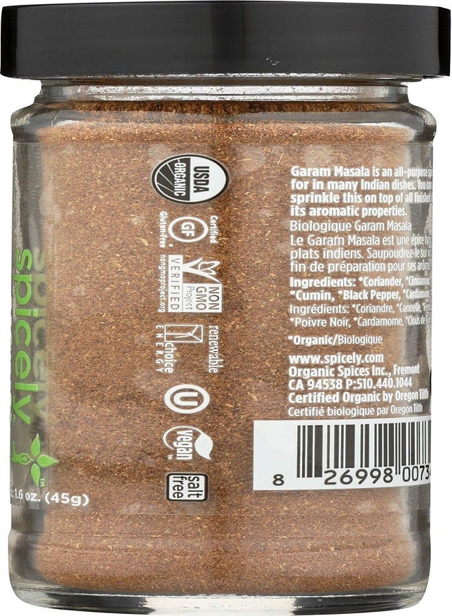 SPICELY Organic Jar Seasoning Garam Masala, 1.6 OZ - Image 3