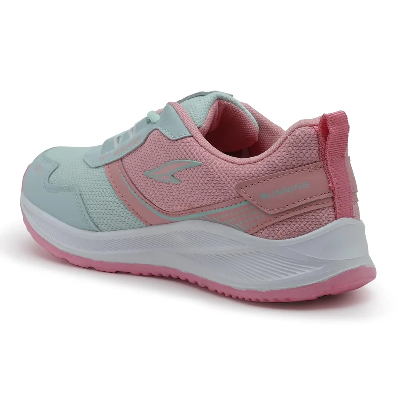 أسيان Mint Pink Lace-Up Sneakers for Girls