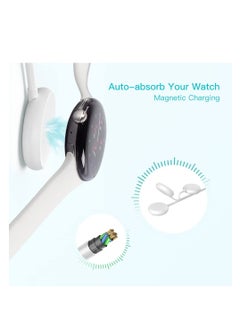 Y&D Watch Charger Compatible for Google Pixel Watch, Durable Portable Charger, Magnetic Fast Charging Cable, Wireless (White)  - Image 4