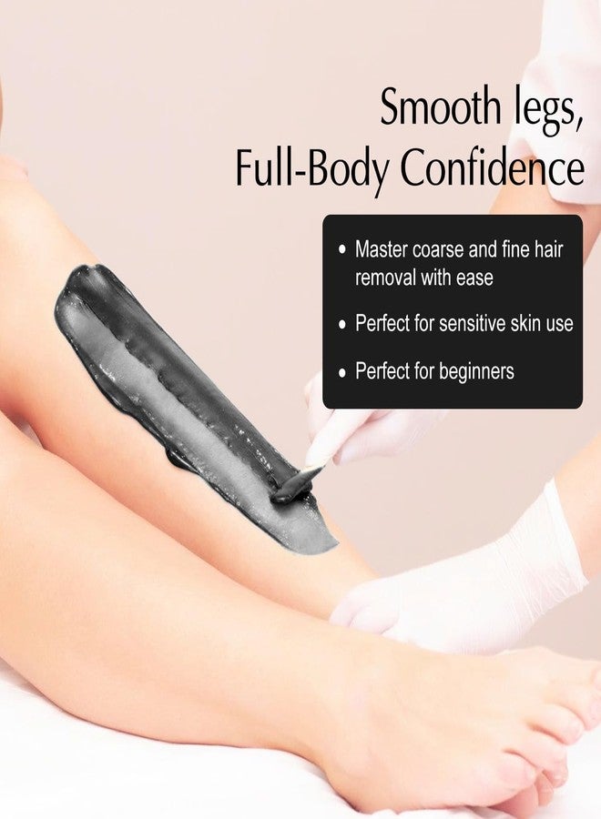 GIRLEARLE Hard Wax Beads, 1lb Wax Beans for Hair Removal, Hard Wax for Sensitive Skin at Home, Wax Refill Perfect for Legs, Facial, Brazilian Bikini, Eyebrow and Full Body for Women and Men (Black) - Image 5