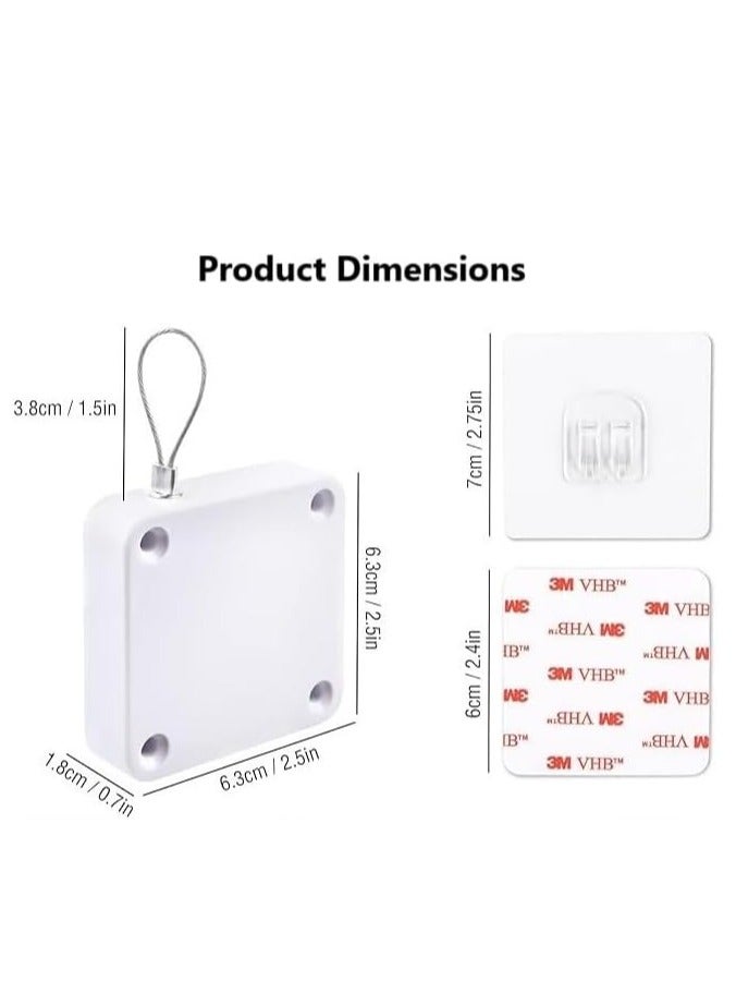 جهاز إغلاق الباب الأوتوماتيكي - تركيب لاصق بدون حفر لإغلاق الباب بسهولة وتلقائيًا، جهاز إغلاق الباب متعدد الوظائف عالي التحمل بدون ثقب (قد يختلف اللون) - Image 4