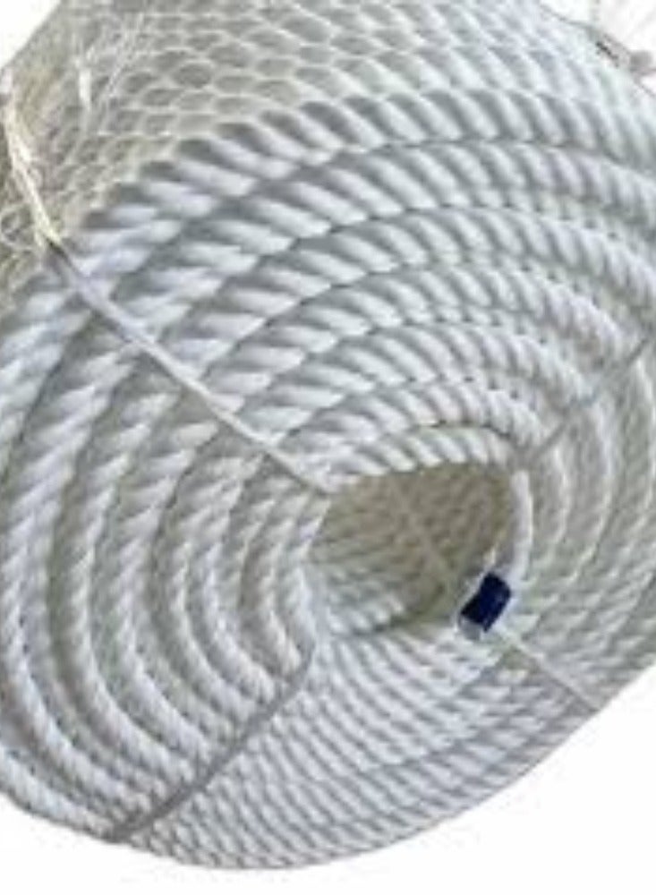 KNP White All Purpose Nylon Rope in 8mm is a versatile and durable rope suitable for various indoor and outdoor applications. - Image 2
