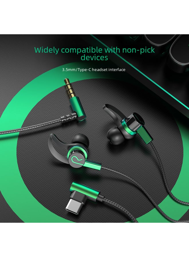 The Game Headset E-sports In-ear Chicken King For Huawei OPPO Millet Vivo Wired With Wheat-Color:Black Digital Type-c Socket (high Compatibility)  - Image 2