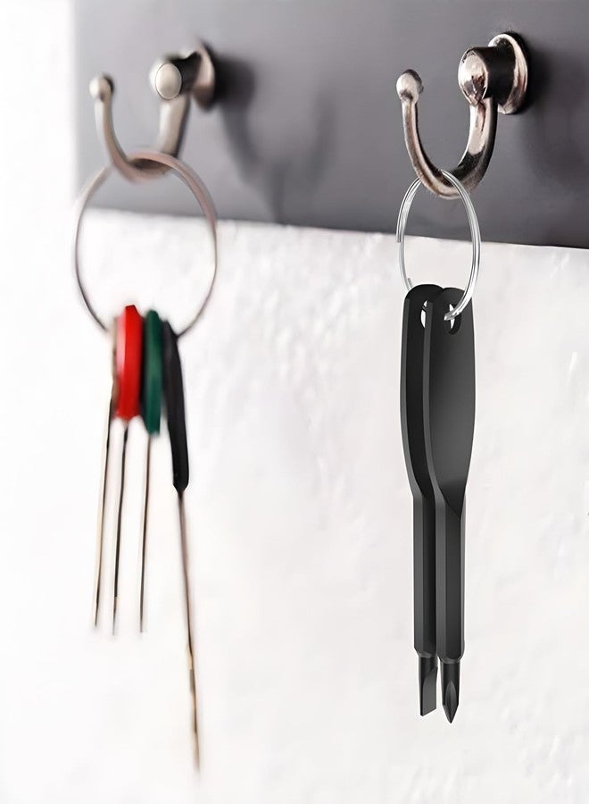 Luca Elf Aid Christmas Gifts for Men Pocket Keychain Screwdriver, Stocking Stuffers for Men,Phillips Flathead Screwdriver, White Elephant Gifts for Adults,Cool Gadgets for Him,Husband,Dad (Black) - Image 3