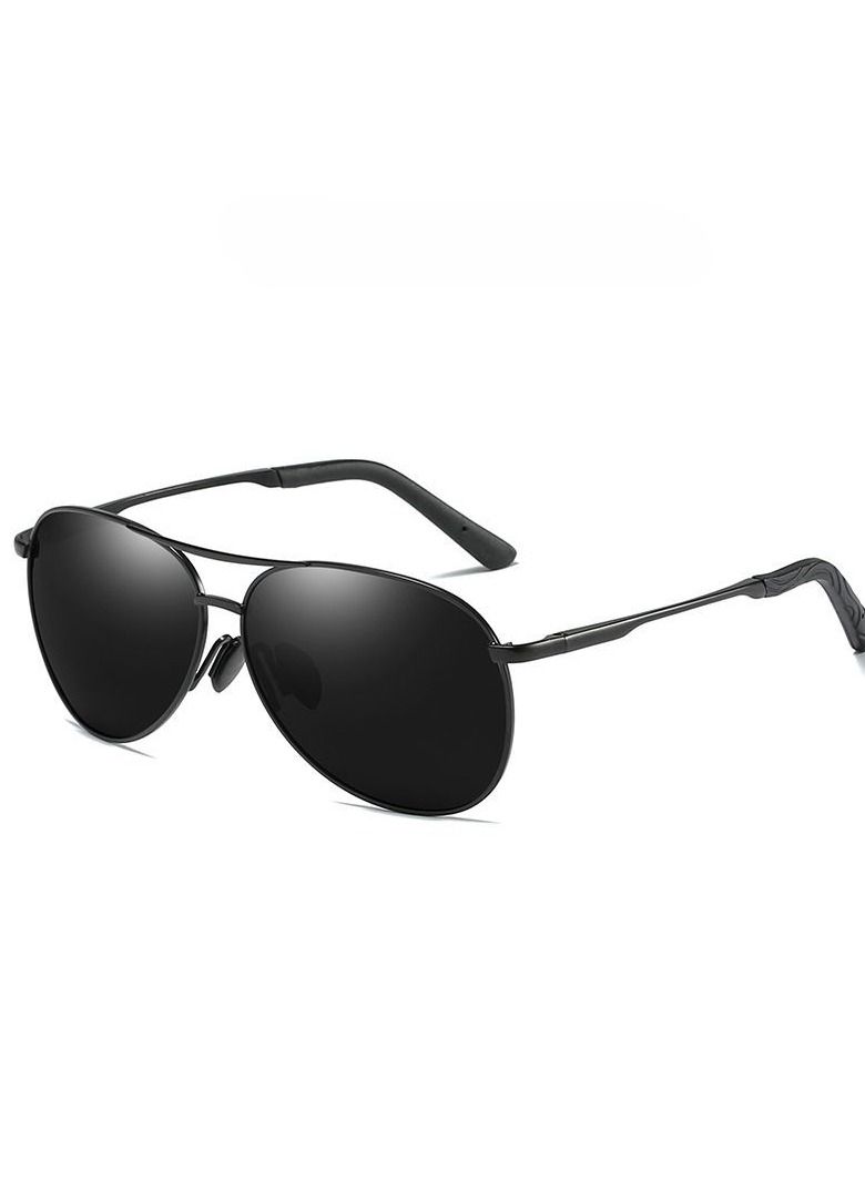 HDCRAFTER Men's Full Frame Polarized UV400 Pilot Frame Sunglasses  - Image 1