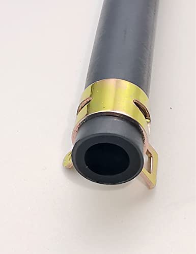 YAMAKATO 10 Feet 1/4 Inch ID Fuel Line Hose for Kawasaki Kohler Briggs & Stratton Small Gas Diesel Powersports Engines and Generators w/ 20 Clamp Rubber Black - Image 4