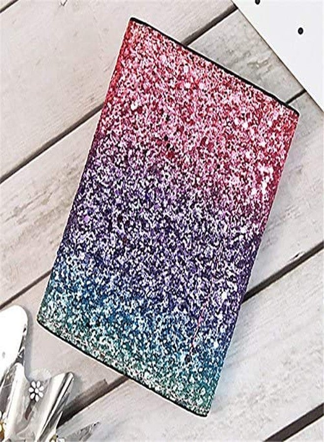 Bestmaple Metal Sequins Small Wallet PU Leather Patchwork Hasp for Women Girls (Heart) - Image 4