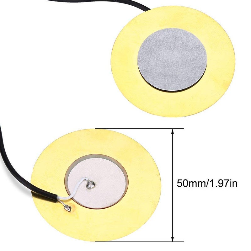ONWON مجموعة أسلاك بيك أب أونون بيك أب بيزو 50 مم حساس مع مضخم مسبق التوصيل مع جاك إخراج 6.35 مم لآلات الجيتار وصناديق السيجار والآلات الصوتية - Image 3