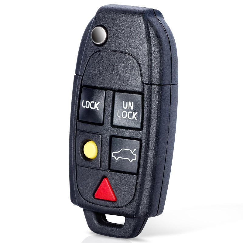 Keyecu Modified Flip Floding Remote Key Shell for S60 S70 S80 S90 V70 Case FOB 41 Button
