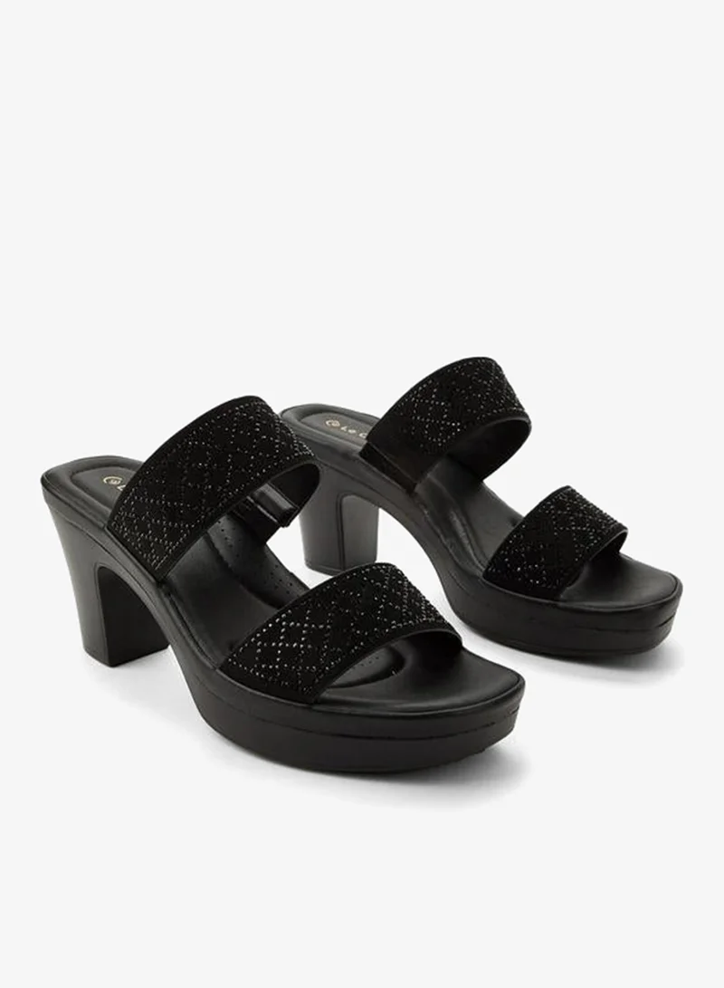 لو كونفورت صندل مزين بحزامين مجموعة رمضان