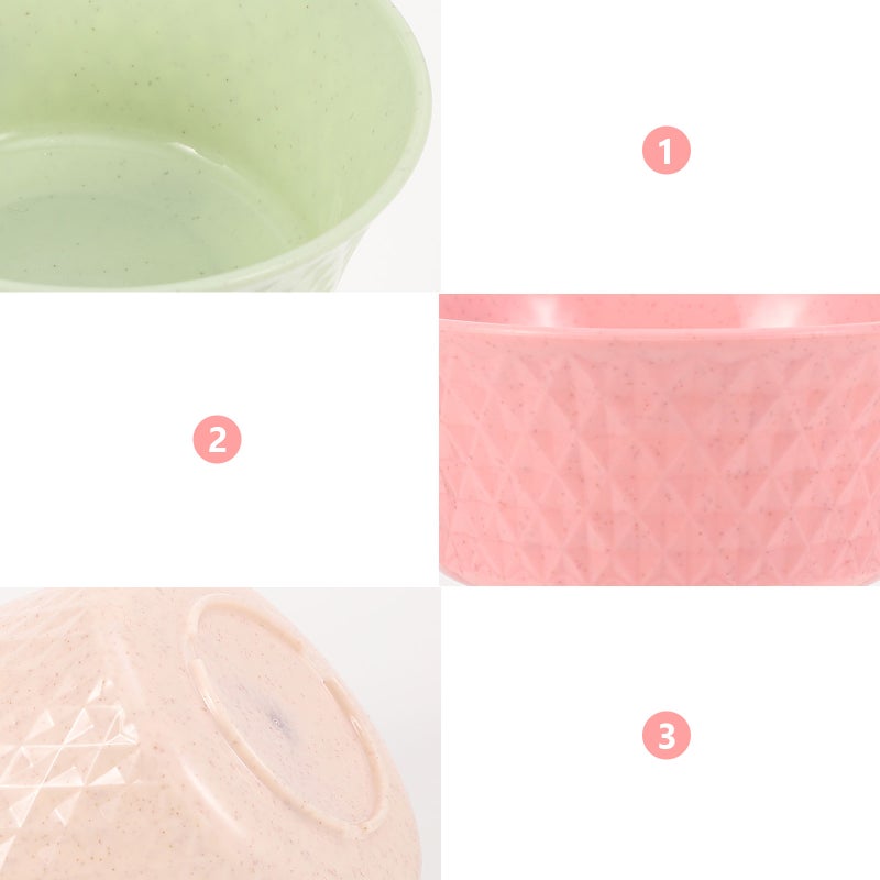 8Pcs Home Kitchen Bowls Rice Salad Bowls Noodle Bowls (Assorted Color) - Image 3