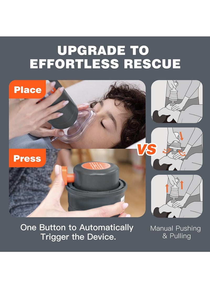 Ru syanl Automatic Choking Rescue Device for Kids and Adults with 3 Masks Portable Anti Choking Device Strong Suction Home Emergency Kit First Aid Airway Assist Device Heimlich Maneuver Device  - Image 3