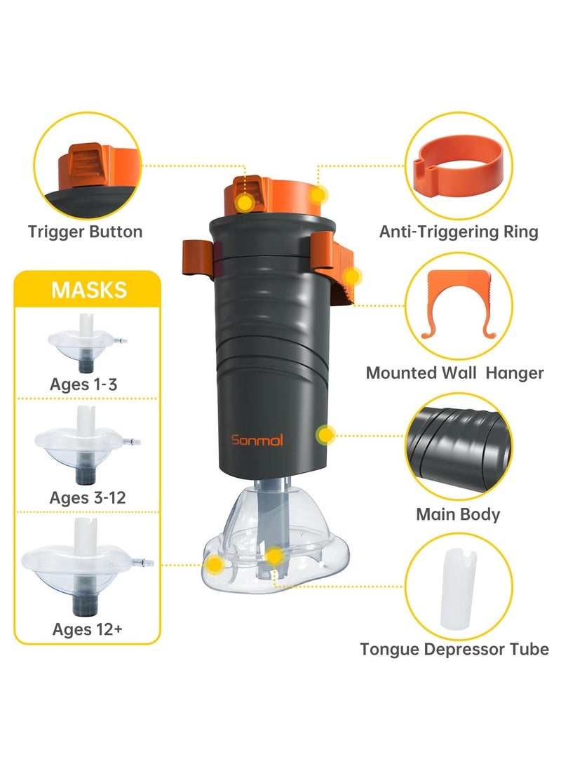 Ru syanl Automatic Choking Rescue Device for Kids and Adults with 3 Masks Portable Anti Choking Device Strong Suction Home Emergency Kit First Aid Airway Assist Device Heimlich Maneuver Device  - Image 5