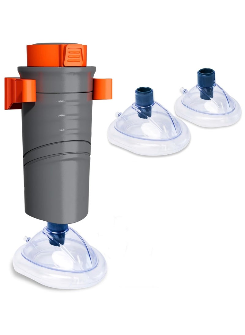 Ru syanl Automatic Choking Rescue Device for Kids and Adults with 3 Masks Portable Anti Choking Device Strong Suction Home Emergency Kit First Aid Airway Assist Device Heimlich Maneuver Device  - Image 1