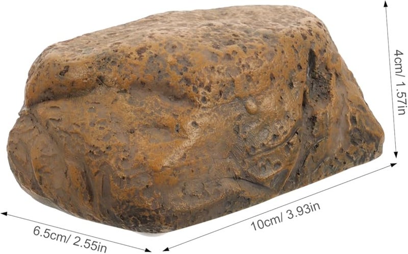 Realistic Faux Stone Hidden Key Holder Outdoor Garden Storage Box - Image 3