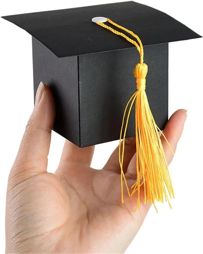 Graduation Candy Box 30Pcs Graduation Decoration Candy Boxes Bachelor Hat Chocolate Gifts Packing Bag For 2024 Congrats Grad Celebration Party Gift(G02-white) - Image 5
