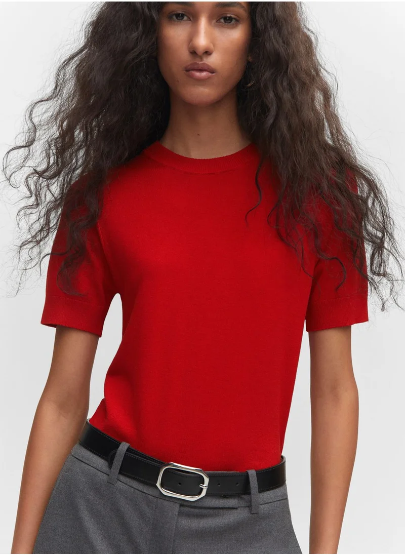 MANGO Round Neck Sweater