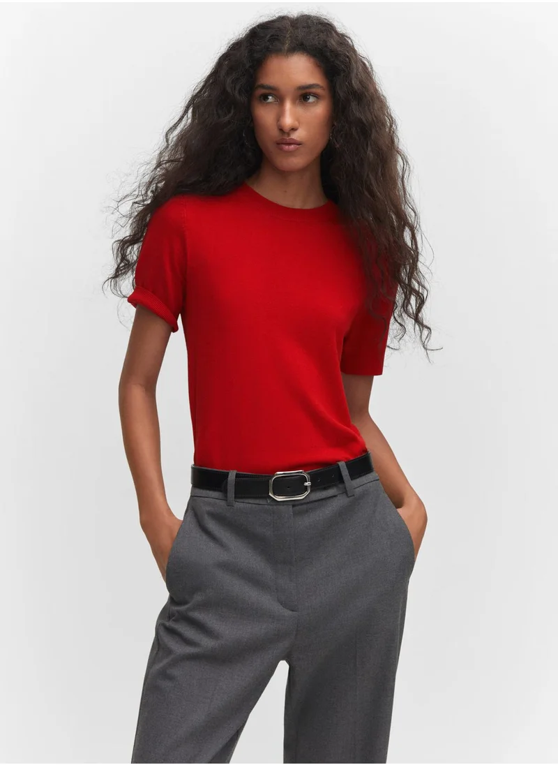 MANGO Round Neck Sweater