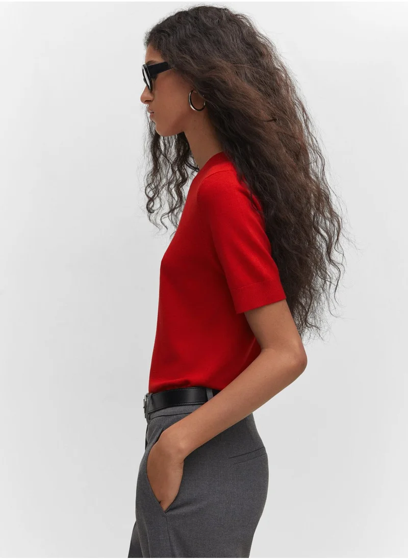 MANGO Round Neck Sweater