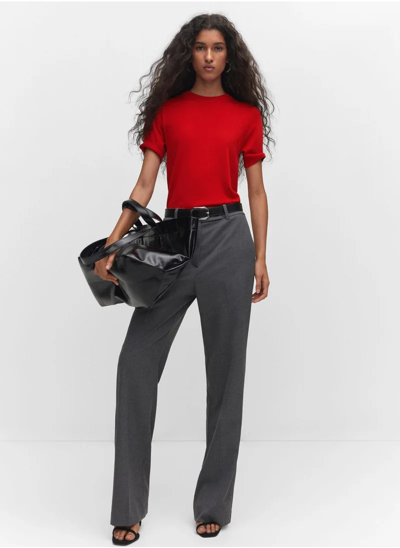 MANGO Round Neck Sweater
