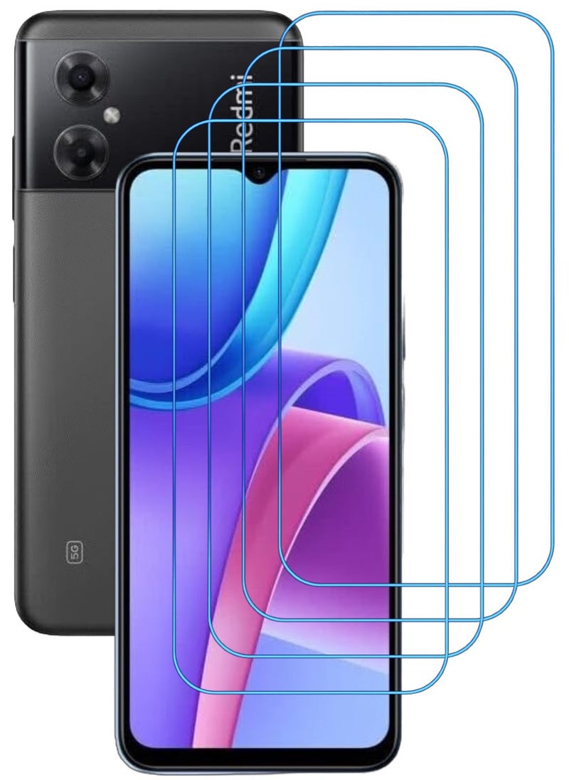 ACLIX 5 Pieces Antistatic ESD Dustproof Premium Quality High Definition Clear Tempered Glass Screen Protector Designed For Xiaomi Redmi Note 11R - Image 1