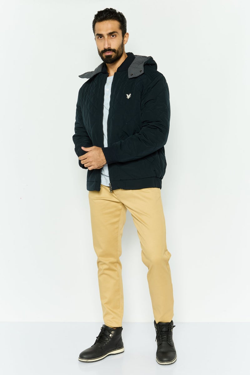 Lyle & Scott Men Quilted Puffer Jacket, Dark Navy  - Image 2