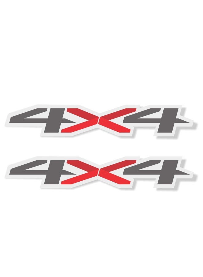 Generic Gold Hook 2X  4X4 Off Road Decals Replacement Stickers Bedside Emblem For Chevy Truck 2019 2020 2021 2022 Die-Cut Peel And Stick  - Image 1
