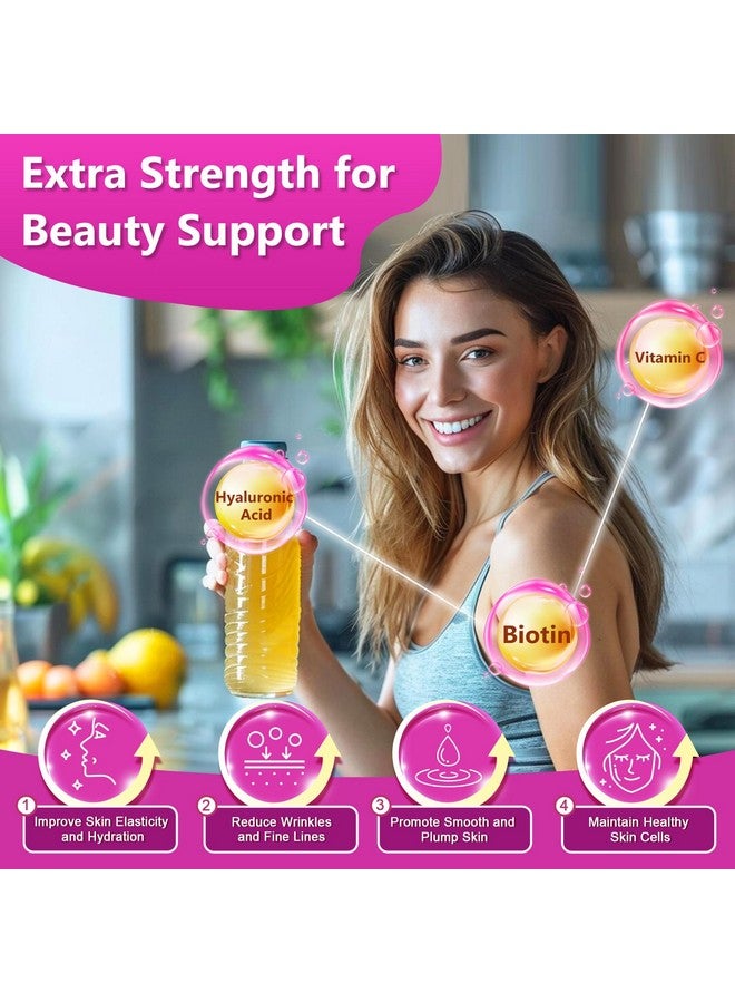 ZEBORA Collagen Peptides Powder 50 Servings - Hydrolyzed Multi Collagen Type I II III V X with Hyaluronic Acid, Biotin, Vitamin C - Support Skin Hair Nail Joints Unflavored, Keto & Paleo Friendly - Image 3