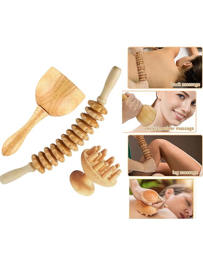 Arabest 3-Piece Wood Body Massage Tools for Body and Muscle Pain Relief - Image 1