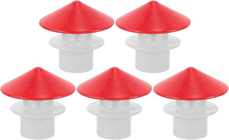 Plastic Exhaust Vent Caps 5Pcs For Solar Water Heater Rainproof Outdoor Replacement - Image 1