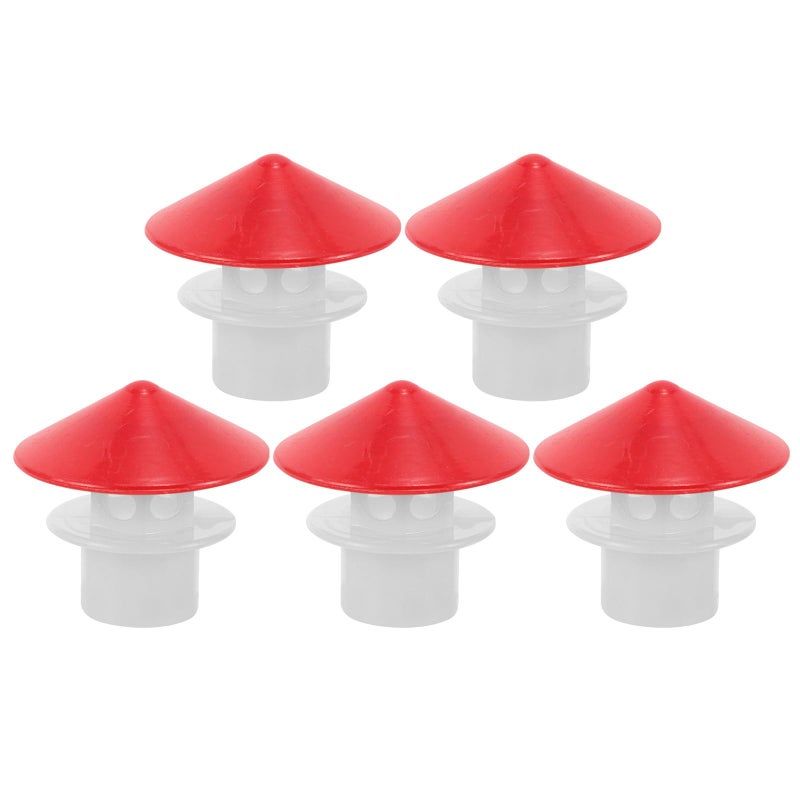 Plastic Exhaust Vent Caps 5Pcs For Solar Water Heater Rainproof Outdoor Replacement - Image 2