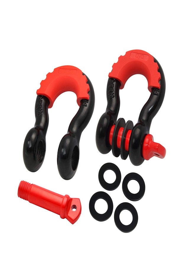 AyA Gear D Ring Shackle (2 Pack) 62,700 Ibs Break Strength with 7/8" Screw Pin and Shackle Isolator & Washers Kit for Tow Strap Winch, Off Road Vehicle Recovery Jeep Truck - Image 3
