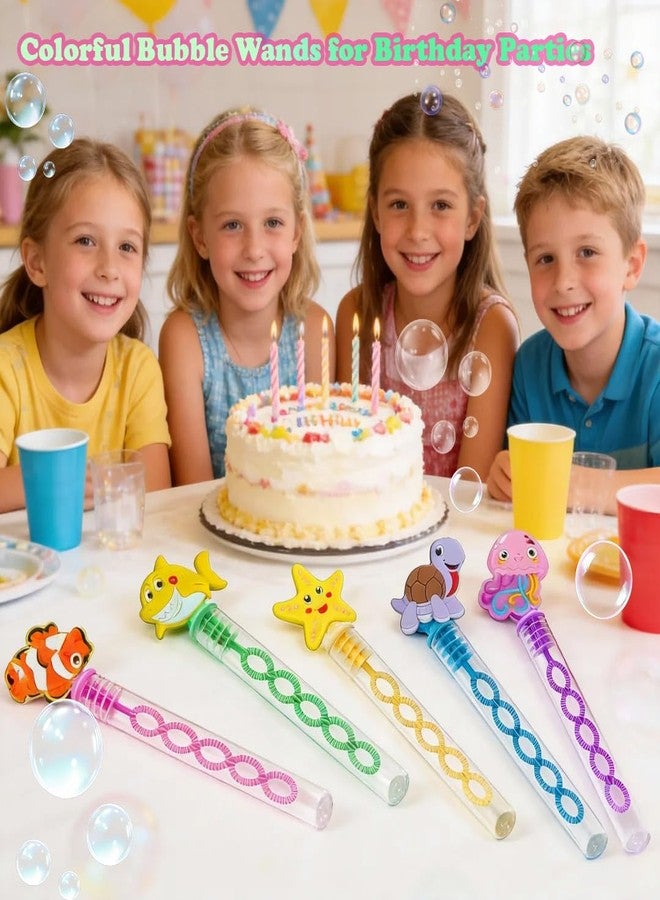 PSDFH 24 Packs Mini Bulk Ocean Theme Bubble Wands for School Beach Pool Theme Summer Party Supplies - Image 4