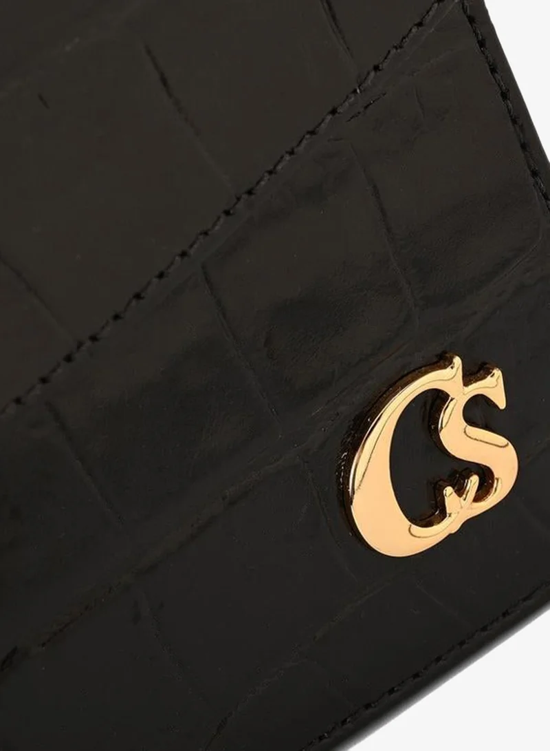 Carmen Steffens  Black Double-Sided Leather Bag for Women | Best Price UAE