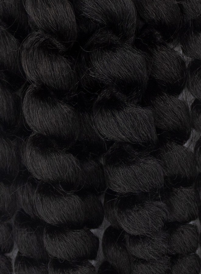 Darling Flexi Rod Curls 2X Crochet Hair Extensions, (1 pack of 2x per pack), Natural & Soft Texture, Fluffy Wand Curl, 14 Inch, #1B - Image 5