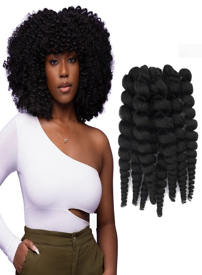 Darling Flexi Rod Curls 2X Crochet Hair Extensions, (1 pack of 2x per pack), Natural & Soft Texture, Fluffy Wand Curl, 14 Inch, #1B - Image 1