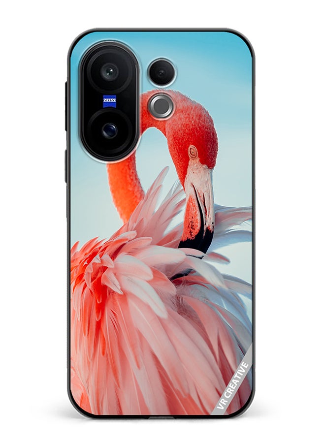 Protective Case Cover For Vivo X200 FE Flamingo Design Multicolour