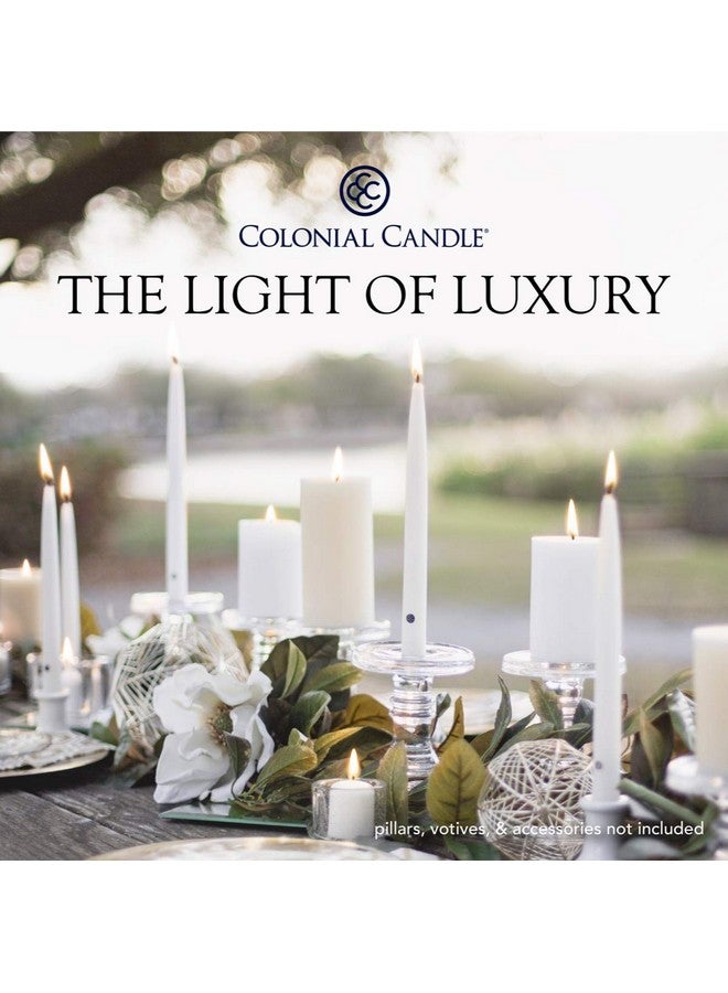 Colonial Candle Unscented Taper Candle, Handipt Collection, Ivory, 12 In, Pack of 12 - Up to 10 Hours Burn - Image 5