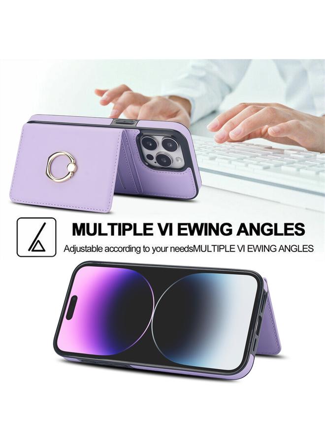 زبون جراب لهاتف iPhone 13 Pro Max مزود بحلقة بطاقة RFID مضادة للسرقة - Image 4