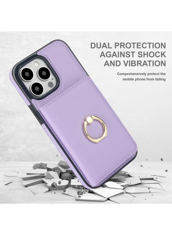 زبون جراب لهاتف iPhone 13 Pro Max مزود بحلقة بطاقة RFID مضادة للسرقة - Image 2