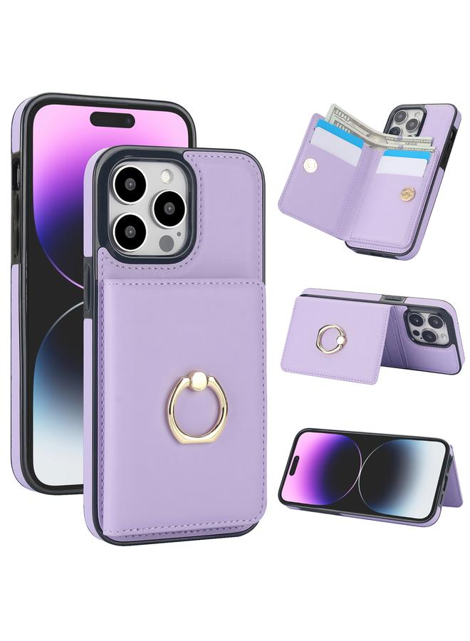 زبون جراب لهاتف iPhone 13 Pro Max مزود بحلقة بطاقة RFID مضادة للسرقة - Image 1