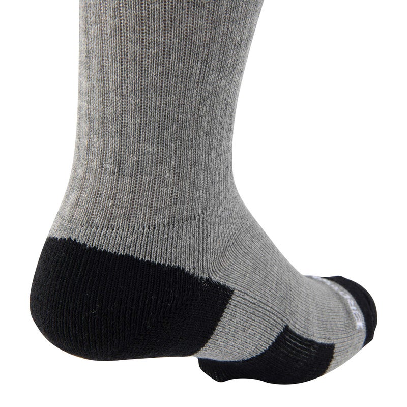 Browning Mens Socks, 3-pack Everyday Crew (Heather Gray / Heather Gray / Heather Gray), Large US - Image 3