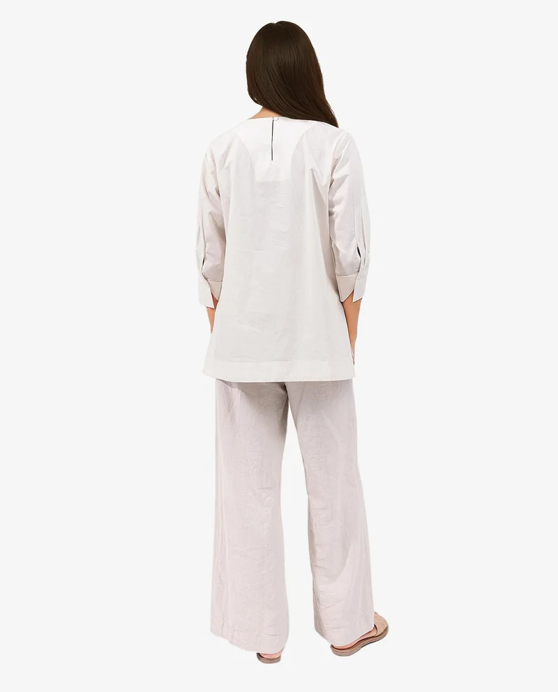 Rareism Women's Cotton Top With Round Neck And Regular Fit