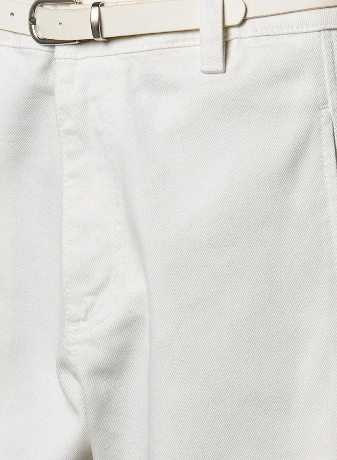Splash FAV Straight Fit Mid Rise Jeans with Belt Cotton