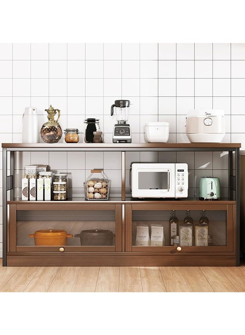 AGD Coffee Cabinet, Large Capacity Coffee Table, Modern Minimalist Style Home Coffee Corner, Suitable for Living Room or Office - Image 4