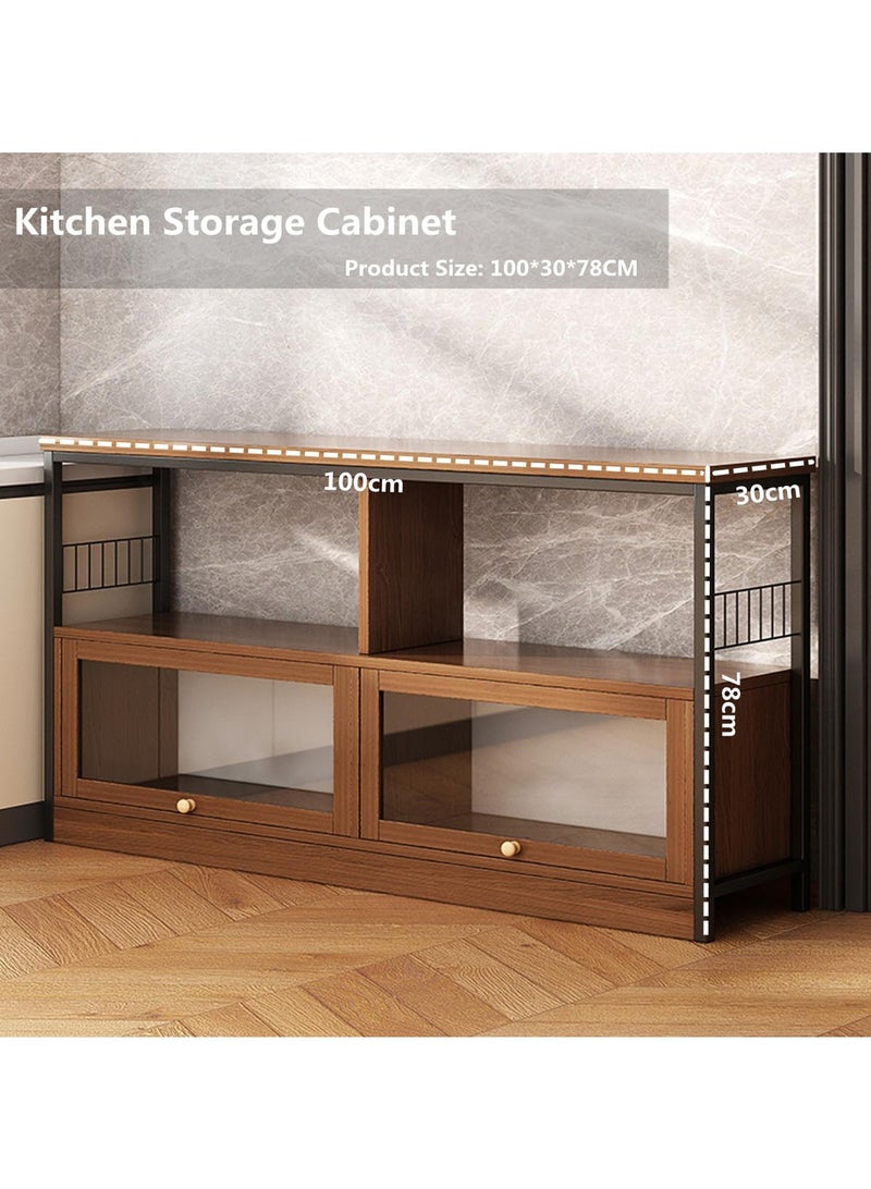 AGD Coffee Cabinet, Large Capacity Coffee Table, Modern Minimalist Style Home Coffee Corner, Suitable for Living Room or Office - Image 5