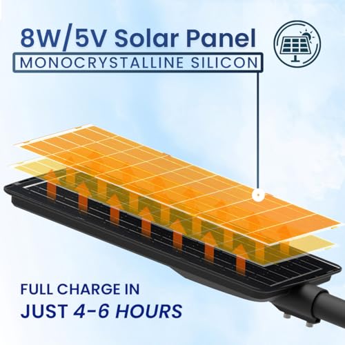 hardoll 100W Solar Street Light for Home, Garden & Outdoor | 1200 Lumens Waterproof LED Lamp with Motion Sensor Auto ON/Off, Remote & 6000mAh Battery IP65, 1-Year Warranty (Cool White - Pack of 1 - Image 2