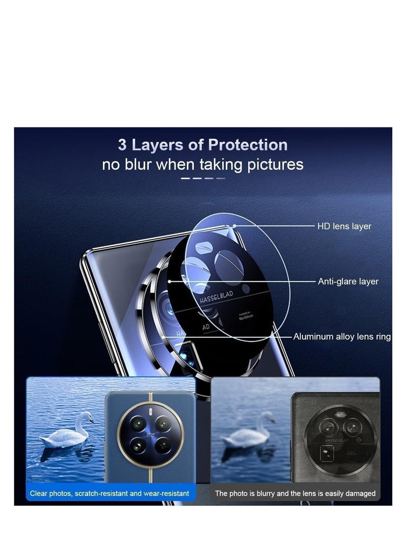 Case Compatible with VIVO V40 5G, Magnetic Body Metal Frame Double Sided Clear Tempered Glass Cover with Camera Protection  - Image 3