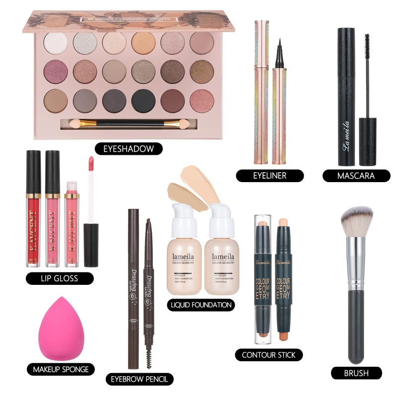 KAVCENT Makeup Kits Makeup Sets for Teens Women Teenagers Makeup Kit for Women Full Kit Make up Set Girls Gift Eyeshadow Foundation Makeup Kits for Teens Girls Ages - Image 2